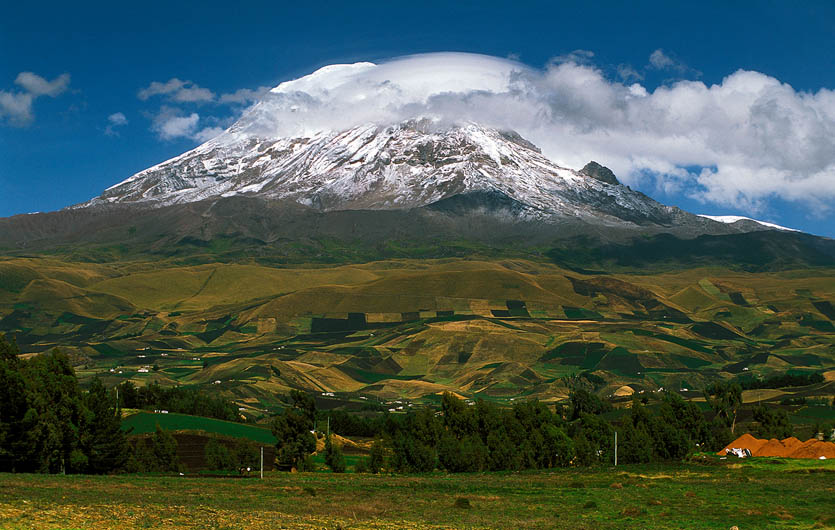 Der Vulkan Chimborazo in Ecuador