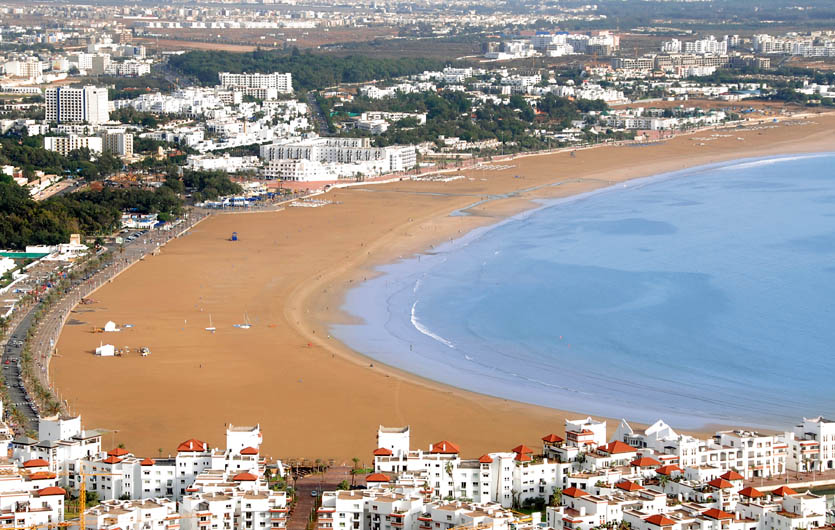 Strand von Agadir Marokko