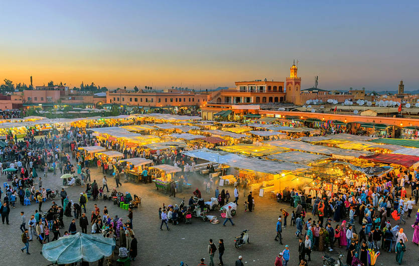 Jamaa El-Fna-Platz Marrakesch Marokko