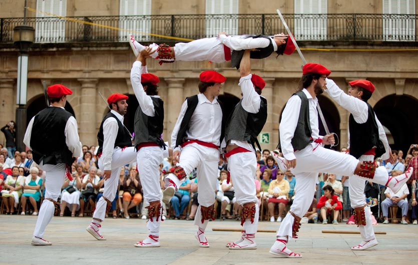 Baskische Tänzer in Bilbao