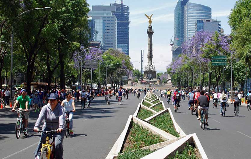 Mexico-City Fahrrad-Sonntag