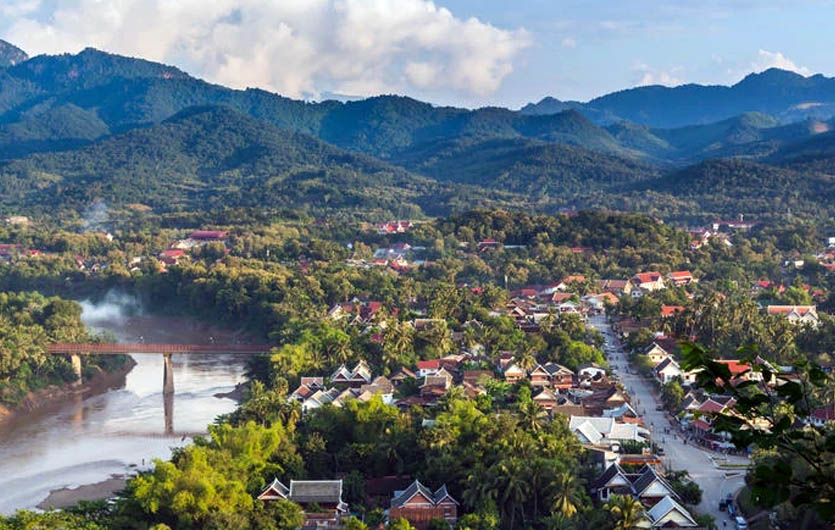Panoramablick auf Luang Prabang